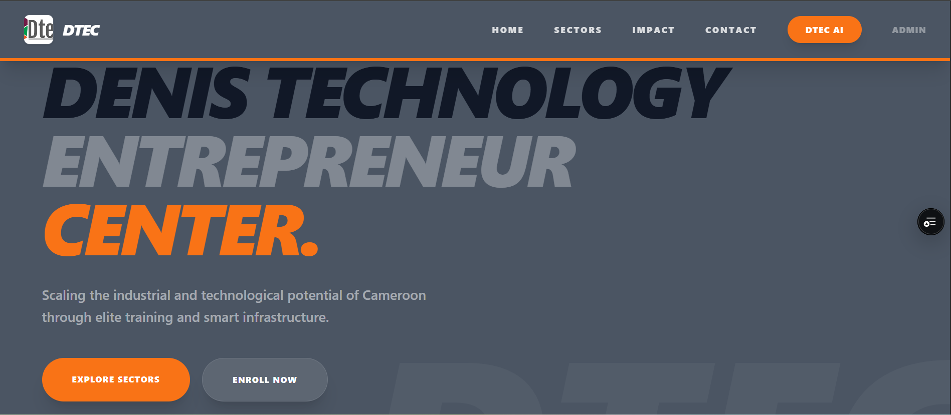DTEC Architect and Academy website preview