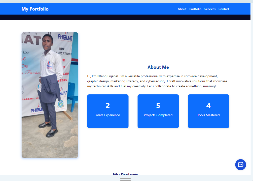 Enjebel portfolio website